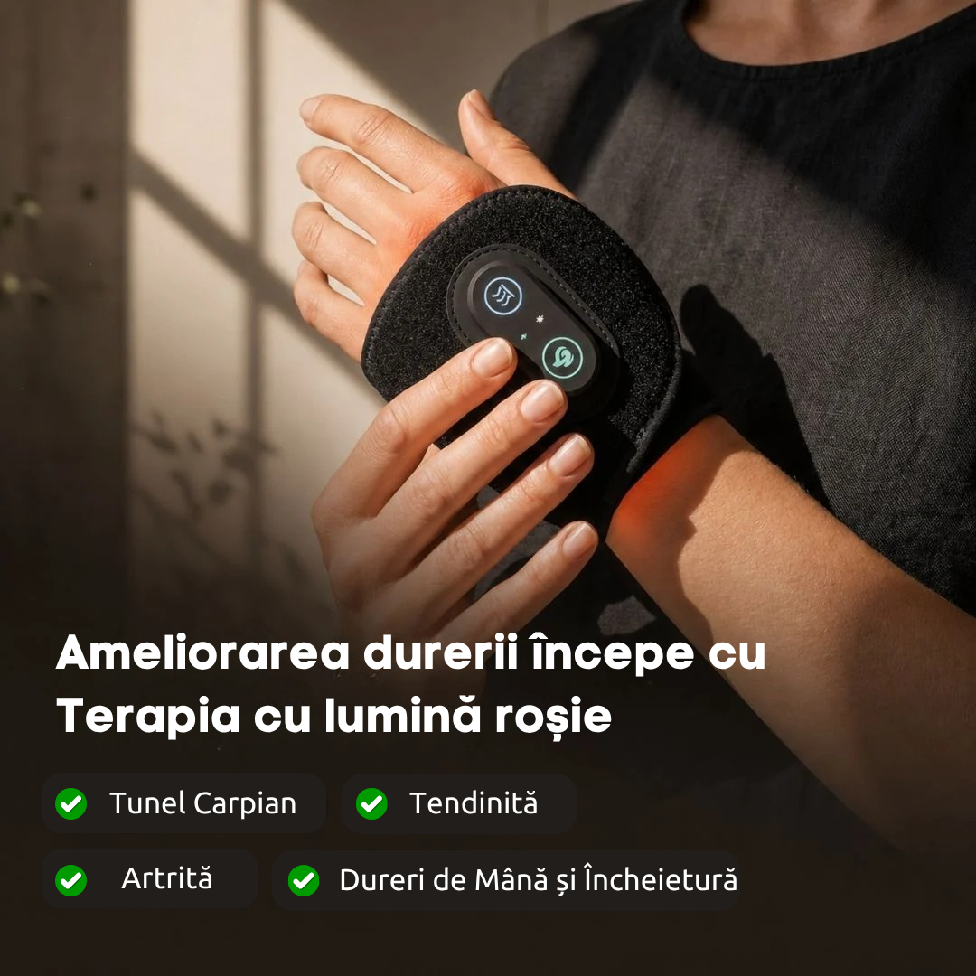SanoAlint™ Wrist - Bandă cu lumină roșie & infraroșu